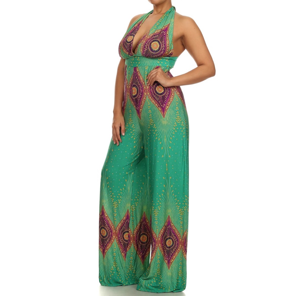 Jade Halter Jumpsuit - Picture 2 of 8